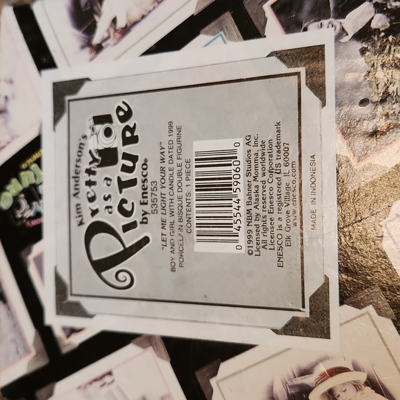 Vintage 1999 Kim Anderson Pretty As A Picture - Let Me Light Your Way figurine - Picture 9 of 9